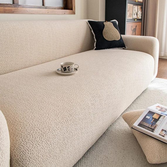 Samt Stretch Sofa Cover Einstellbare Elastische Couch Schoner L Form Slipcover
