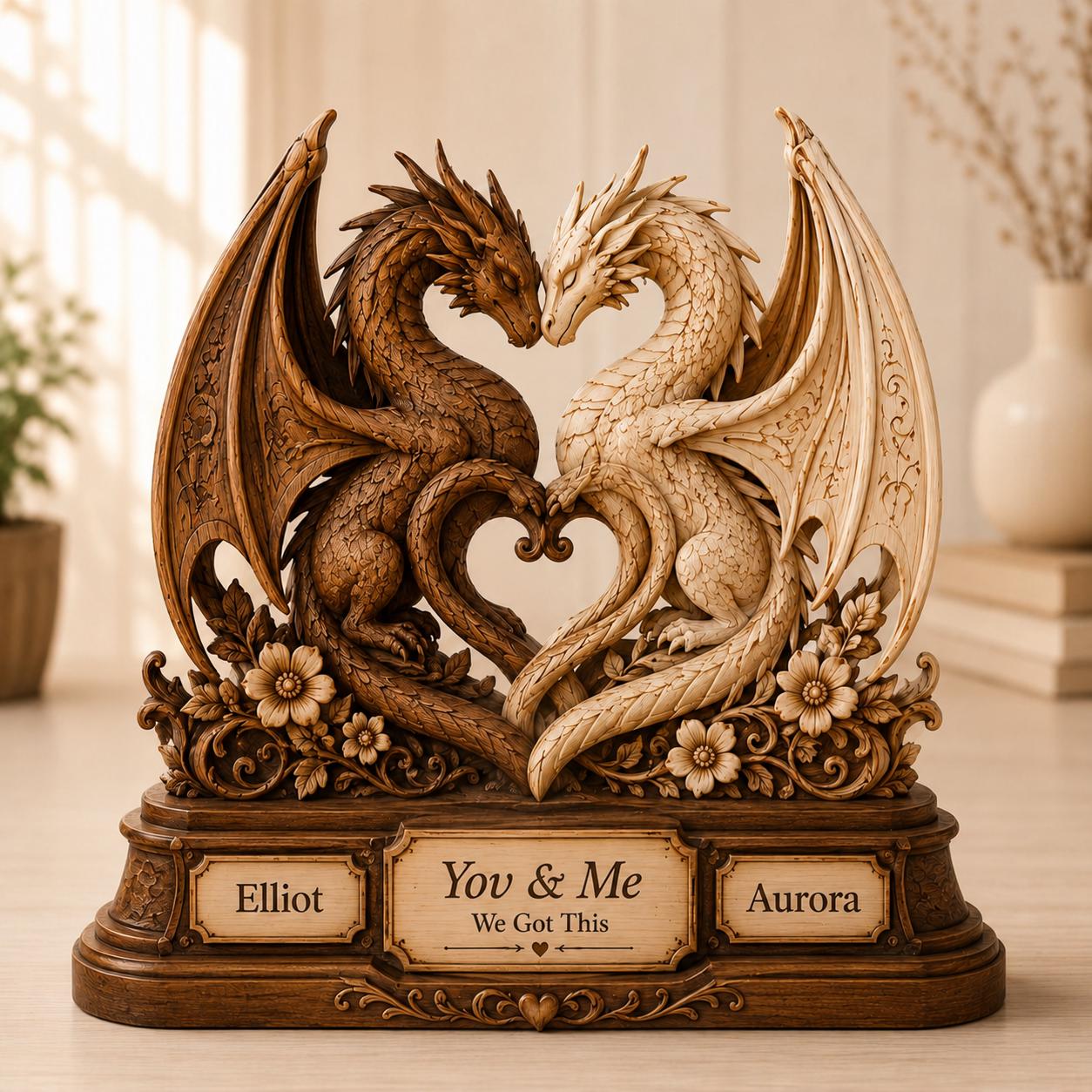 Dragon Plaque Couple - Etsy