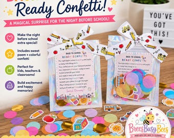 Confettis pour la rentrée | Surprise du premier jour d'école