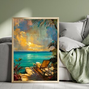 Infinity Pool Ocean View Printable Art, Luxury Coastal Beach Resort Decor (Digital Download)