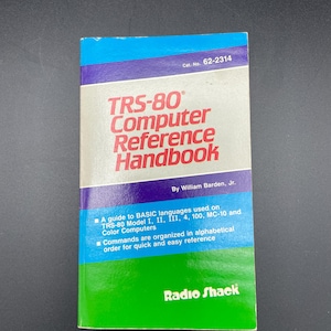 1985 Second Edition | TRS-80 Computer Reference Handbook | Radio Shack