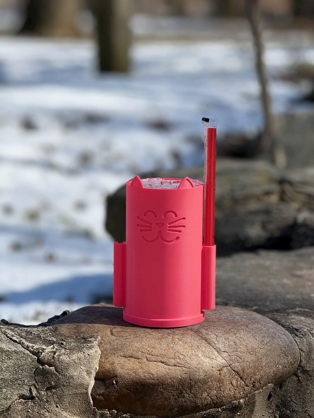 Boba Accessory Kittypop Cup β Boba Tea Holder, Cute Boba Cup Holder With Handle ...