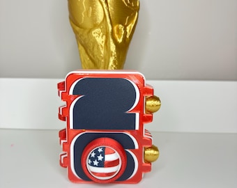 FIFA World Cup 2026 Sticker Album Organizer | Trophy Closure, Rotating Ball