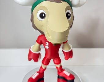 Canadian Soccer Mascot Figure | 3D Printed Sports Collectible | Canada Fan Decor
