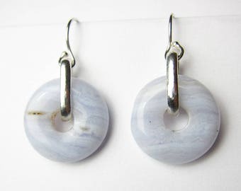 blue agate earrings, moss agate earrings, raw crystal earrings, edgy earrings, small boho earrings, cool earrings, abstract earrings