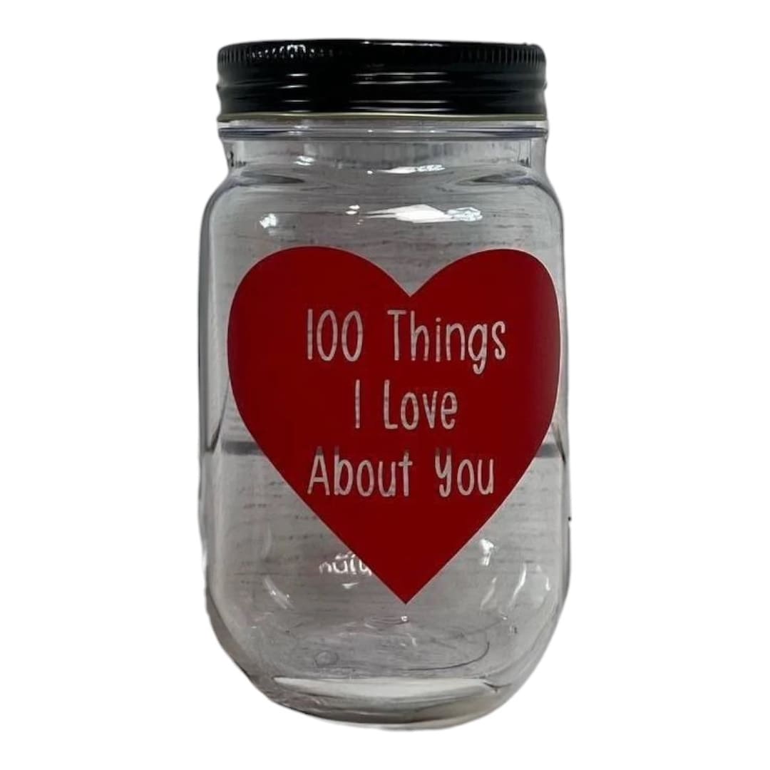 100 Reasons I Love You Jar Personalized Unique Gift For Kids