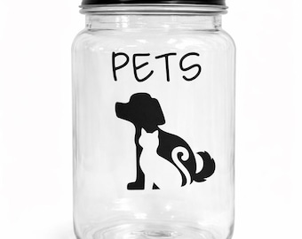 Pets Fund Vinyl Decal | Money Jar Sticker | Savings Label | Financial Planner | Minimal Budget