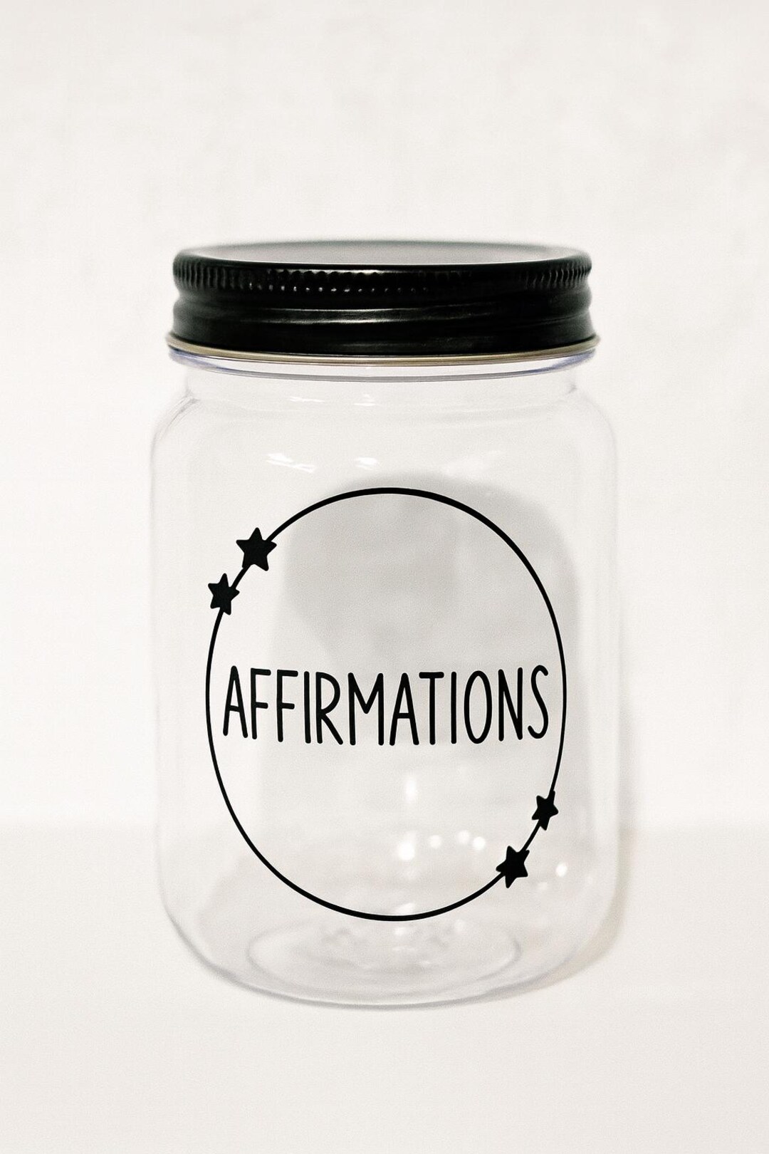 Affirmations Jar – 100 Pre-cut Slips – Mindfulness Gift – Daily ...