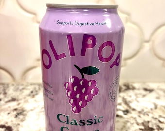 Olipop- Classic Grape Can  Upcycled Candle