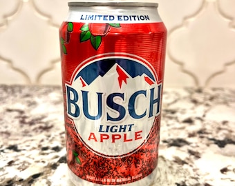 Apple Beer Can Upcycled Candle