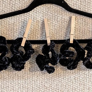 Scrunchie Juicy Couture Black Chenille