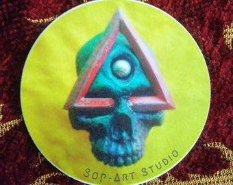 Cosmic Skull sticker