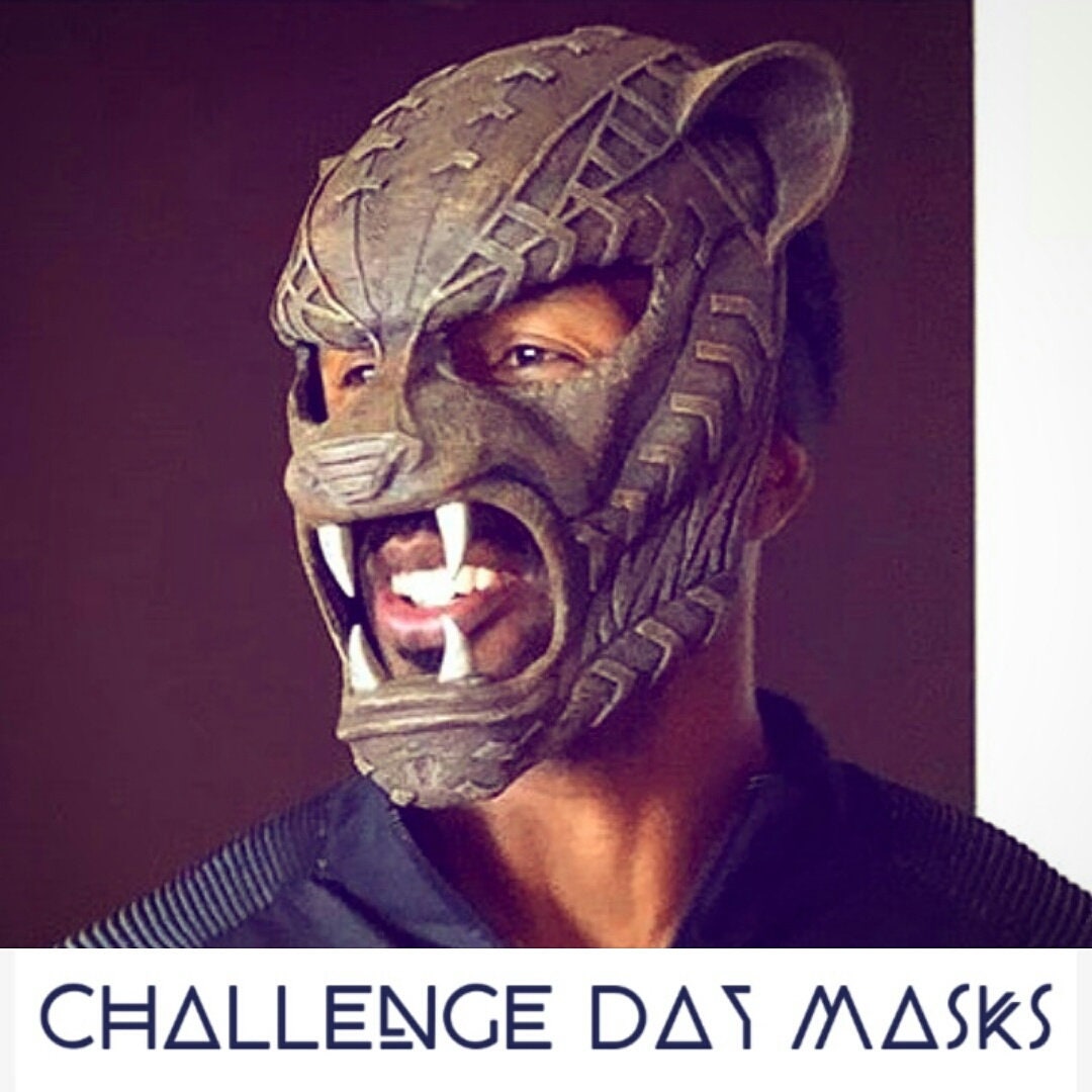 Techala Marvel Mask Black Panther T'challa Ceremonial Challenge Day Mask - Etsy