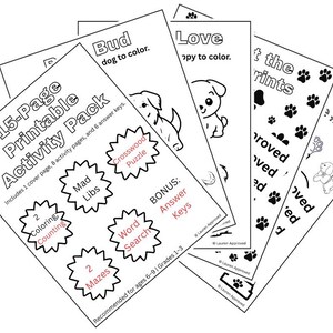 Puede incluir: Un conjunto de páginas de actividades imprimibles blancas para niños, con una portada, páginas de actividades y claves de respuestas. El paquete incluye colorear, laberintos, búsqueda de palabras y crucigramas. Recomendado para edades de 6 a 9 años.