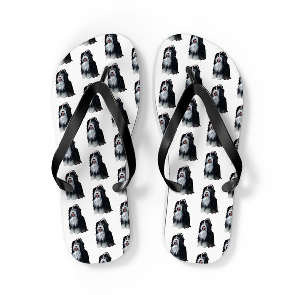 Flip Flops MAN Bearded Collie Flip Flops