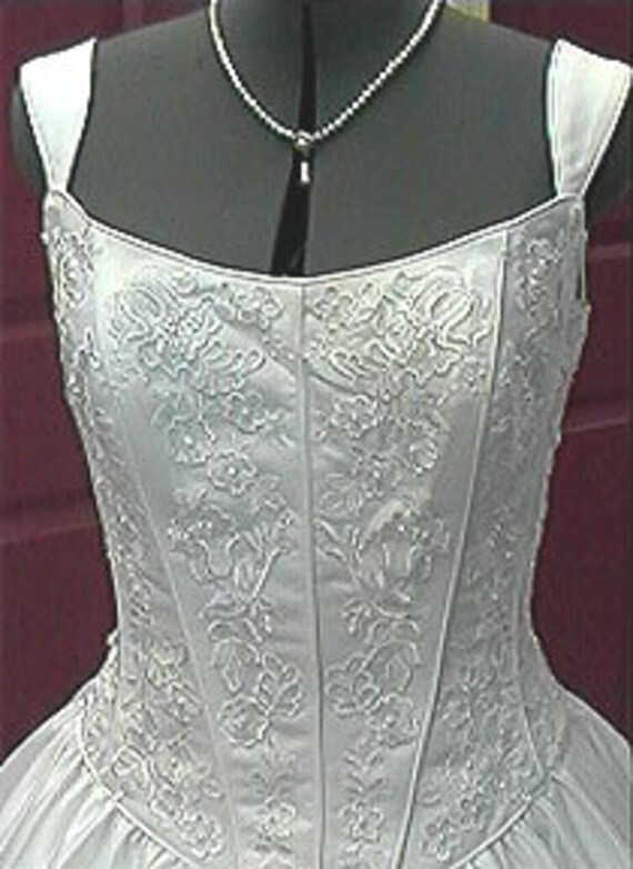 WEDDING GOWN dress new vintage #ALEXANDRIA  white… - image 6