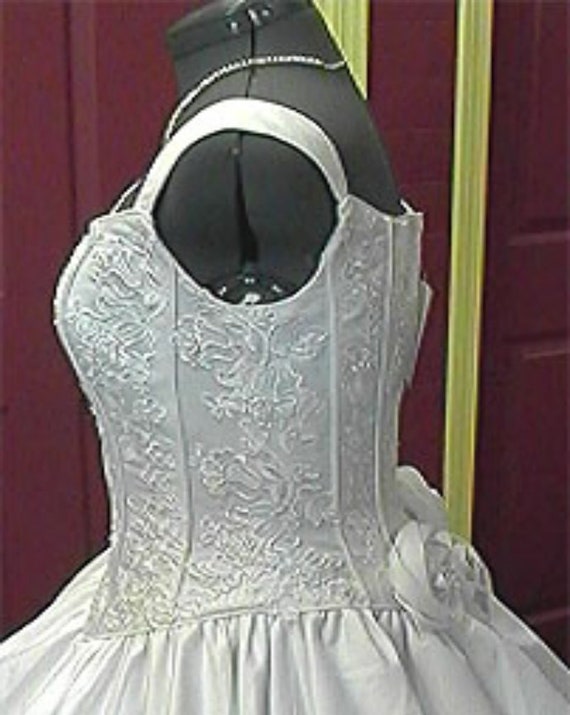 WEDDING GOWN dress new vintage #ALEXANDRIA  white… - image 10