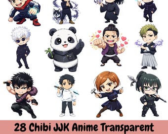 Jujutsu kaisen Fanart Clipart Png Bundle, Gojo Sukuna Megumi Yuji Choso T shirt Pngs, Anime Lover Gift, Manga Comic Characters, Junk Journal