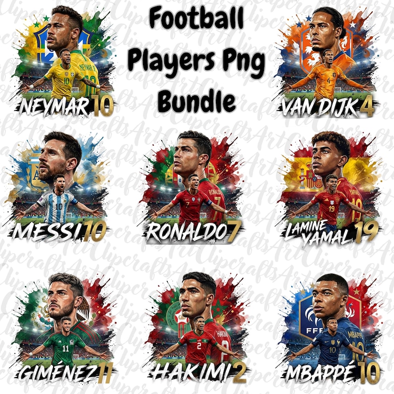 World Cup 2026 PNG Bundle, Soccer Country Designs, World Cup National Teams T-Shirt PNG, Mexico World-Cup Football Clipart designs, Clipart