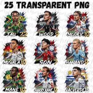 World Cup 2026 PNG Bundle, Soccer Country Designs, World Cup National Teams T-Shirt PNG, Mexico World-Cup Football Clipart designs, Clipart