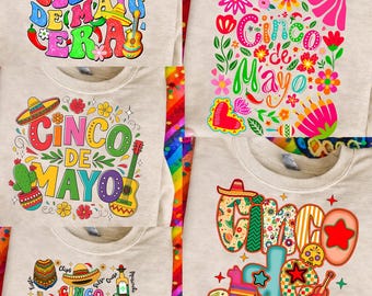 Cinco De Mayo Bundle PNG, Mexican Fiesta PNG Bundle, Designs Cinco Png, Fiesta Party Png, Tequila Taco Png, Sublimation Design Png