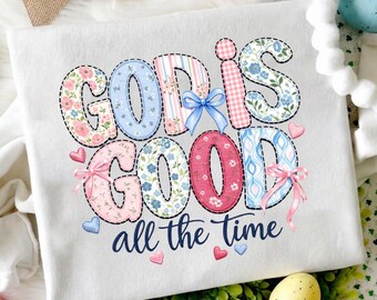 God Is Good All The Time PNG, Bible Verse Png, Christian Women Png, Jesus God Christian Png, Inspirational Quotes Sayings Png