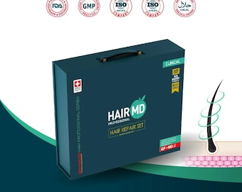 Hair MD 4 Month Hair Care Set Shampoo Serum Vitamins Complete Treatment Kit