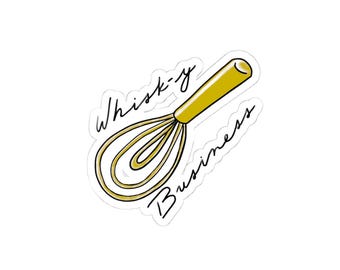 Whisk-y Business Kiss-Cut Stickers
