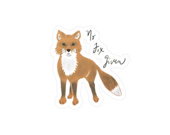 No Fox Given Kiss-Cut Vinyl Decals