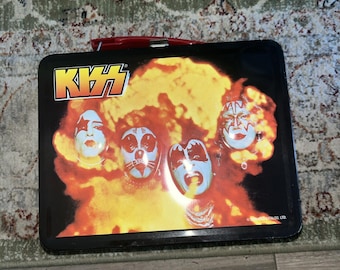 KISS The ORIGINALS 2000 COLLECTIBLE Lunch box w/Thermos Ace Peter Gene Paul