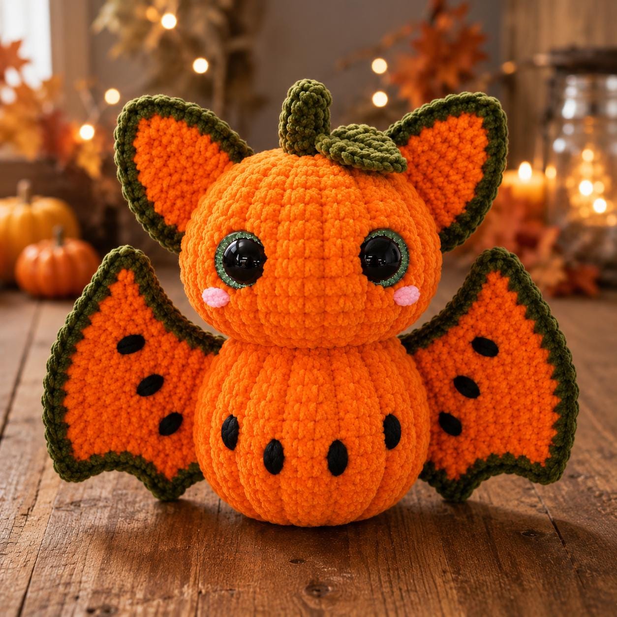 30 Bat Crochet Patterns for Halloween Decor, Gifts, and Spooky-Cute Amigurumi 19 Pumpkin Bat Crochet Pattern