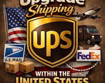 3 DAY SHIP - Upgrade shipping from the 5-7 day free shipping Etsy gave you, to arrive within 3 days. Domestic lower 48 United States only.