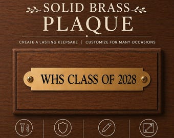 Engraved Brass Artwork Plaque, Plate or Painting, Artist Info Plate, Painting Hardware, Art Display, Artwork Picture Label Shadow Box  Plate