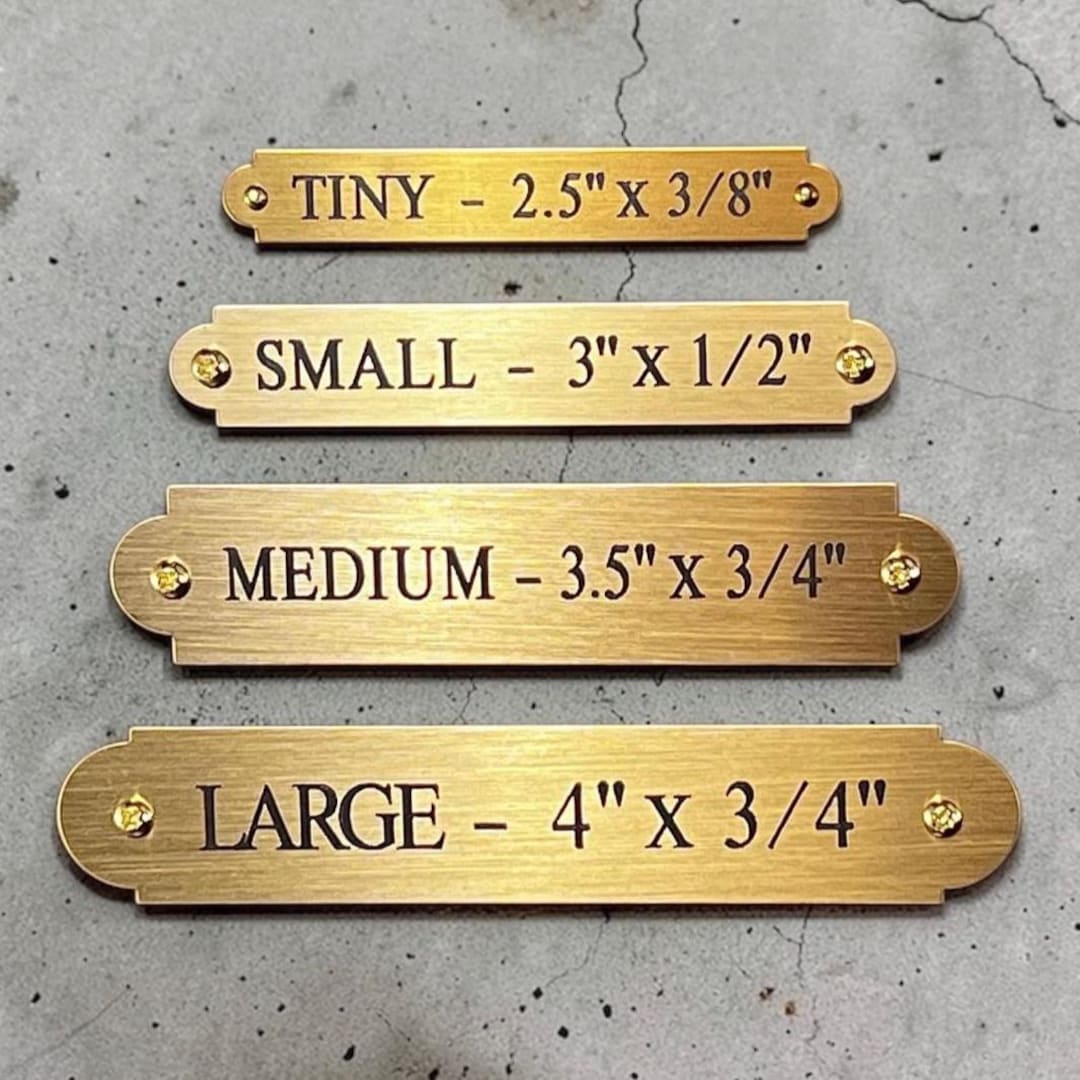 Engraved Brass Flag Case Plaque Military Funeral Memorial Plate Flag ...