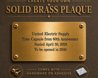 Engraved Brass Nameplate Locker Plate Memorial Plate Frame Plate Various Sizes Decorative Solid Gold Brass Plaque With Hardware Brass Plate