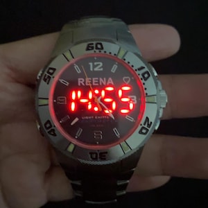 1970s red led watch - Etsy 日本