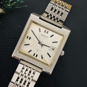 Seiko Square Silver Watch - Etsy