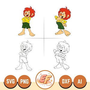 Pumuckl SVG, Ellis Kaut, Pumuckl Clipart, Pumuckl Files For Cricut, Pumuckl Cut Files For Silhouette, Png, Pumuckl Vector, Digital Download