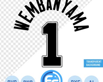 Wembanyama Wemby Jersey SVG: Cricut Cut File, Silhouette , Sublimation File (Digital Download)
