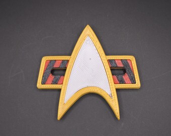 Insignia de combate del equipo de élite de Star Trek Voyager Hazard con clip magnético