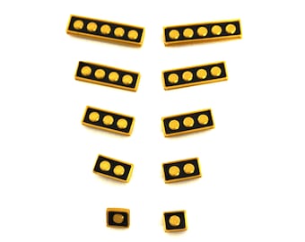 Insignias magnéticas de almirante de Star Trek del siglo XXIV para cuello de camisa