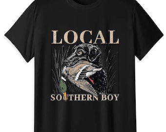Local Southern Boy Duck Hunting T-Shirt, Labrador Retriever Duck Hunter Tee