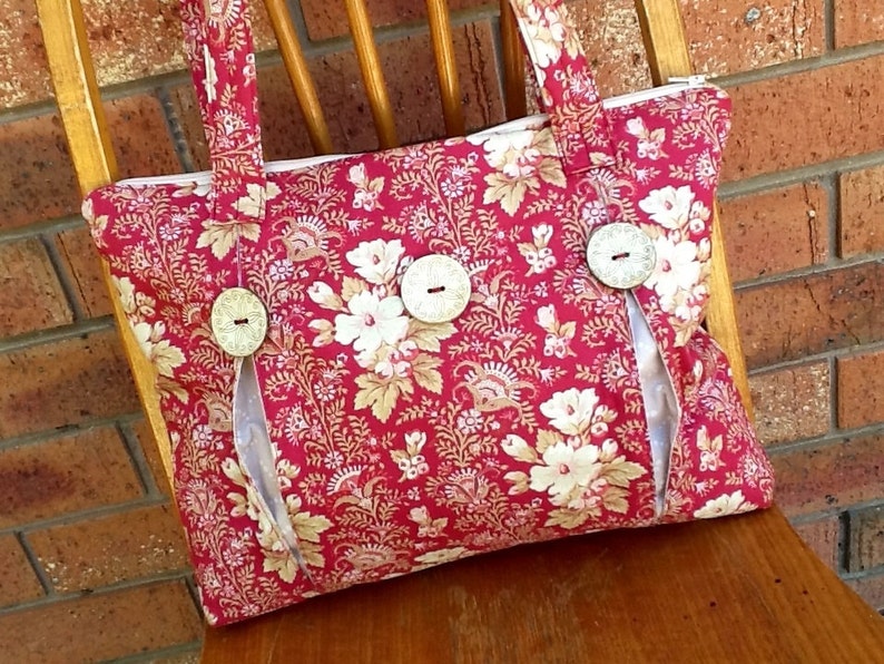 Bag Pattern Pleated Romance Bag Pdf Pattern Etsy