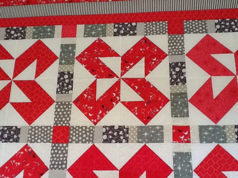 Quilt Pattern Raspberry Licorice PDF Version, original design by Sew Well Maide image 4