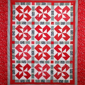 Quilt Pattern Raspberry Licorice PDF Version, original design by Sew Well Maide image 1