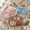 Personalized Baby Pouch, New Mom Gift, Toddler Gift, Clear Bag With Zipper, Wet Bag For Baby,Diaper Bag Organizer Pouch