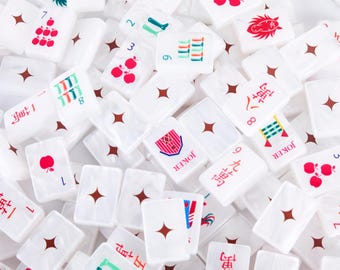 Riding Club Mahjong Tile Set | Printed Acrylic Tiles-160