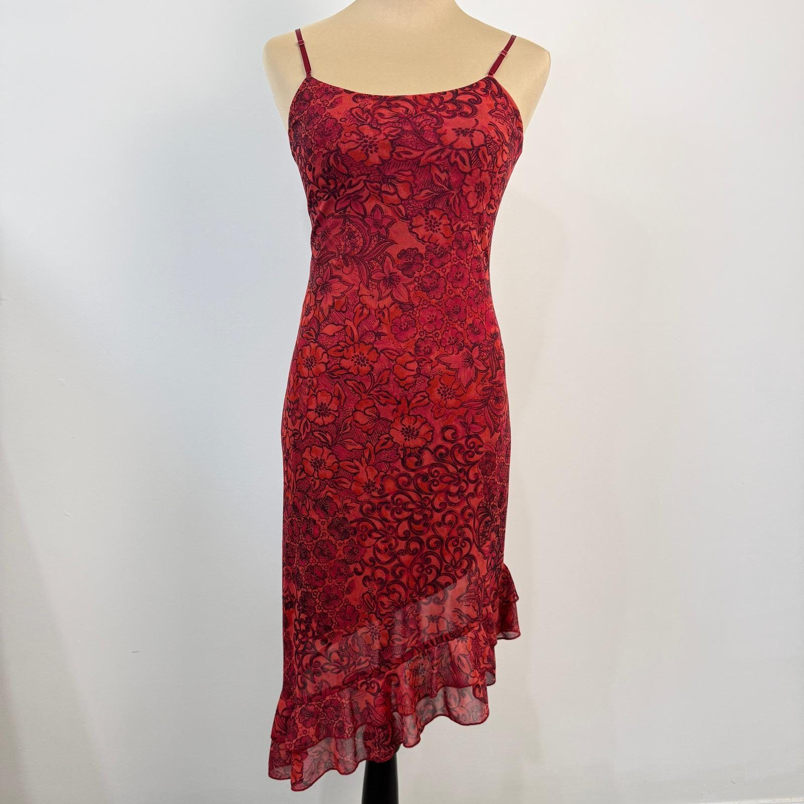 a line purple dress Square Neckline Black and Red Vintage Prom Dress – daisystyledress main image 0