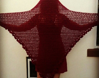 Hooded Shawl- PDF pattern