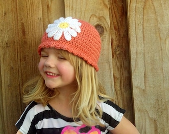 Spring Time Daisy Beanie- PDF pattern